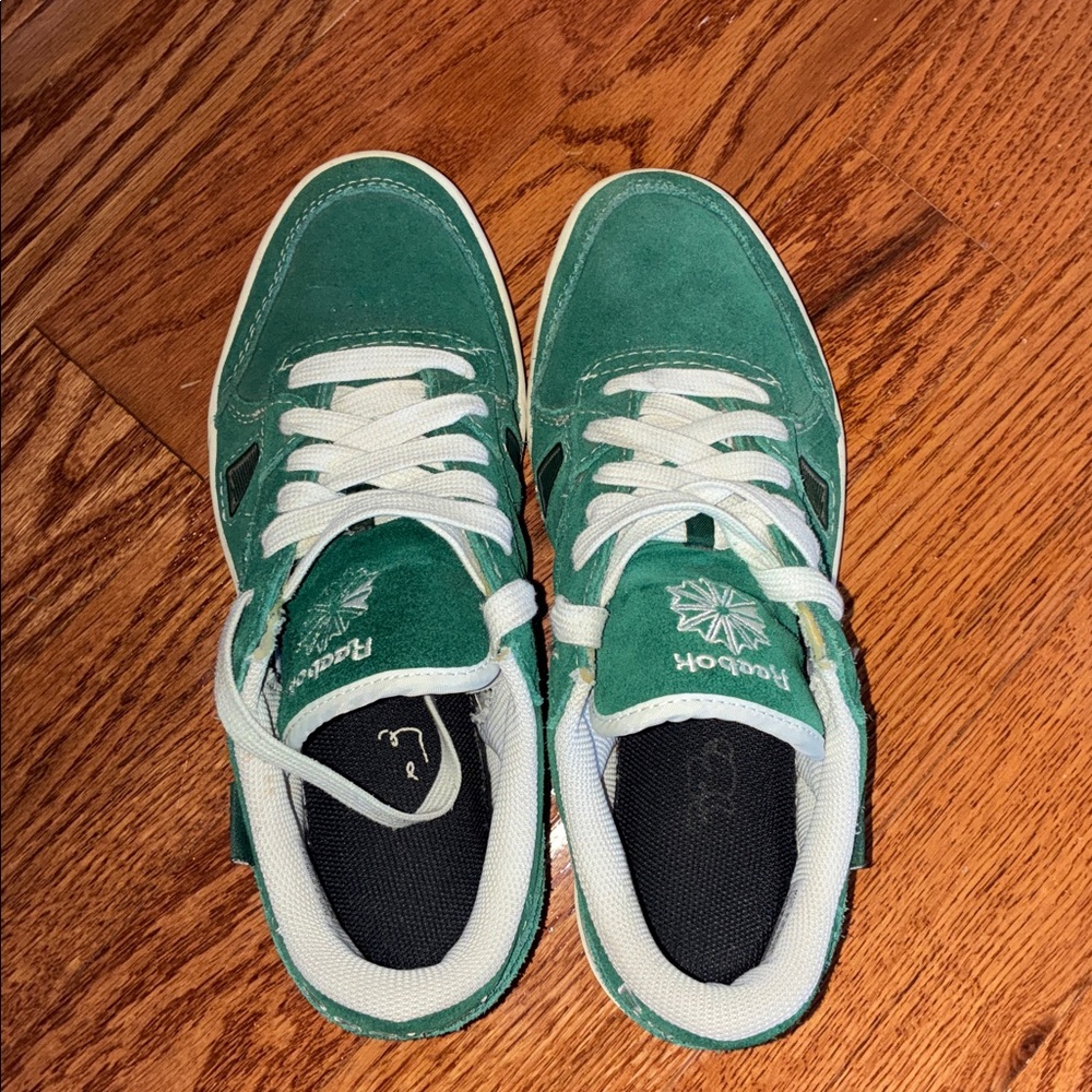 Reebok Teal Sneakers with White Laces